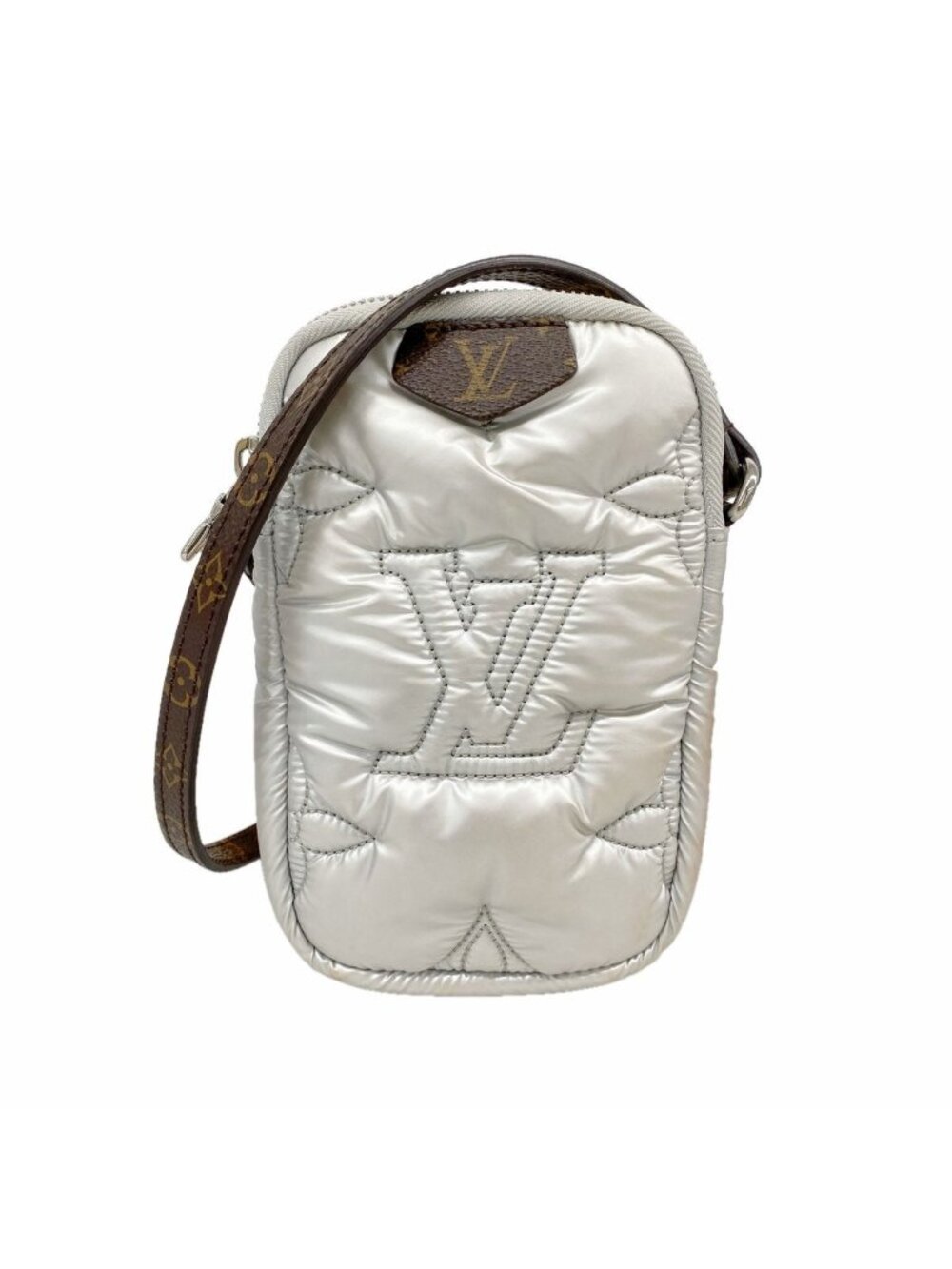 Louis Vuitton Shoulder Bag LV Pillow Phone Pouch Silver